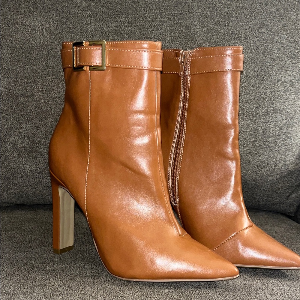 NY & Co Tan Ankle Boots